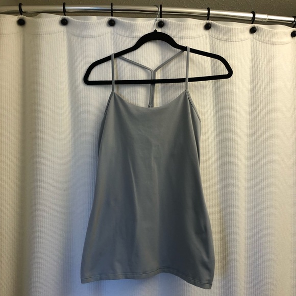 Lululemon Light Pale Blue Power Y Tank, Size 8 - Picture 1 of 2